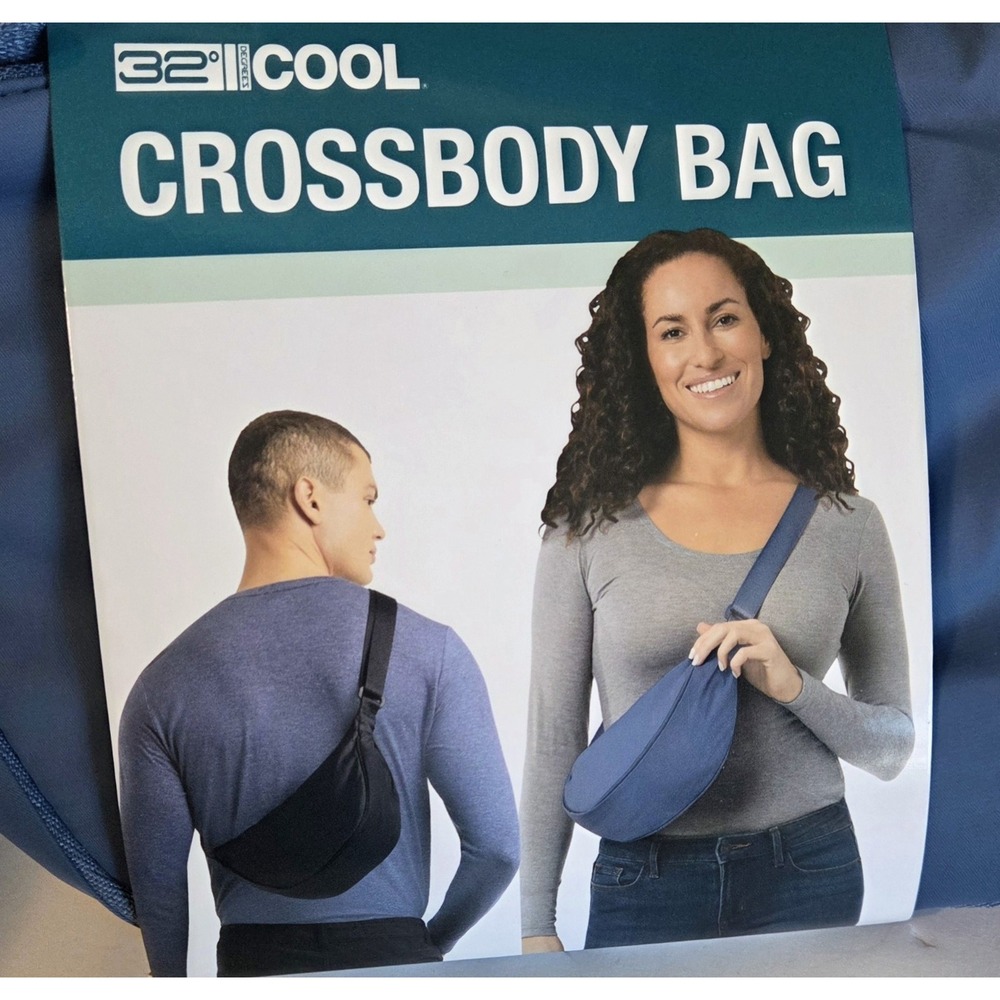 32 Degrees Unisex Coronet Blue Crossbody Bag Water Resistant‎